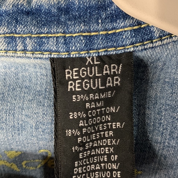 Arizona Jean Co. Denim Jacket women’s sz XL - Picture 3 of 8